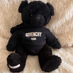 Givenchy Black Plush Bear Stuffed Animal